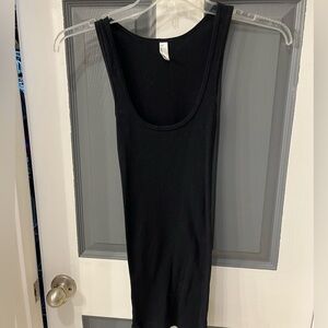 American Apparel Black Sleeveless Fitted Bodysuit
